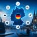 Business team reviewing custom software development options in Germany